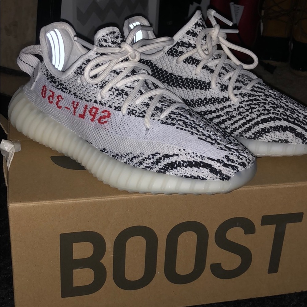 Zebra yeezys